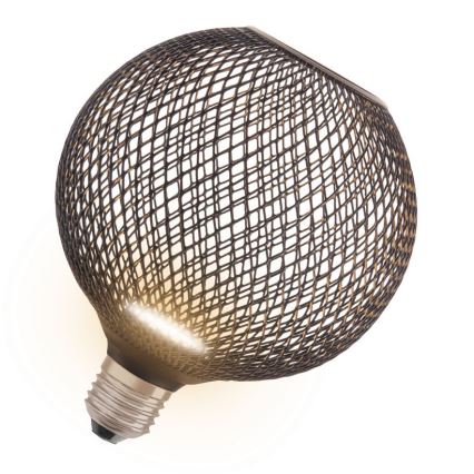 LED Žárovka DECOR FLAT G125 E27/3,5W/230V 2700K černá - Osram