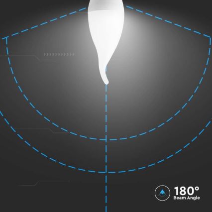 LED Žárovka E14/3,7W/230V 3000K