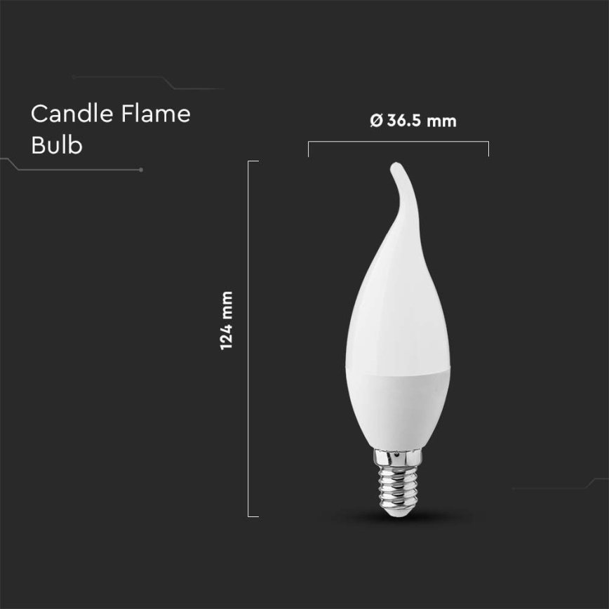 LED Žárovka E14/3,7W/230V 3000K