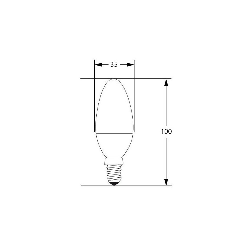LED Žárovka E14/4W/230V 2700-3000K