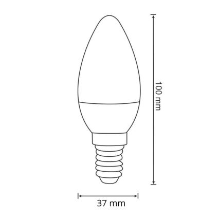 LED Žárovka E14/6,3W/230V 3000K