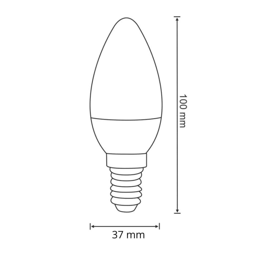 LED Žárovka E14/6,3W/230V 3000K
