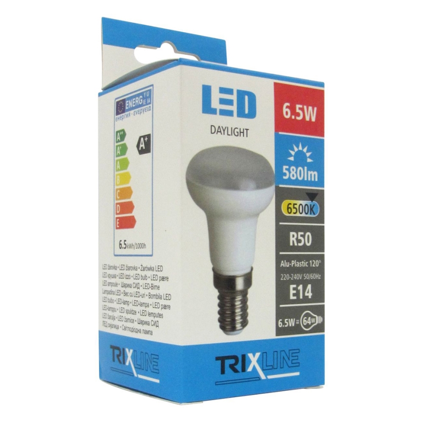 LED Žárovka E14/6,5W/230V 6500K