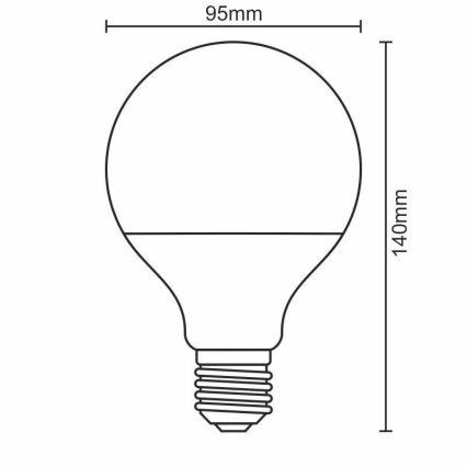 LED Žárovka E27/18W/165-265V 3000K