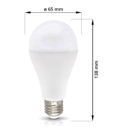LED Žárovka E27/18W/230V 4000K