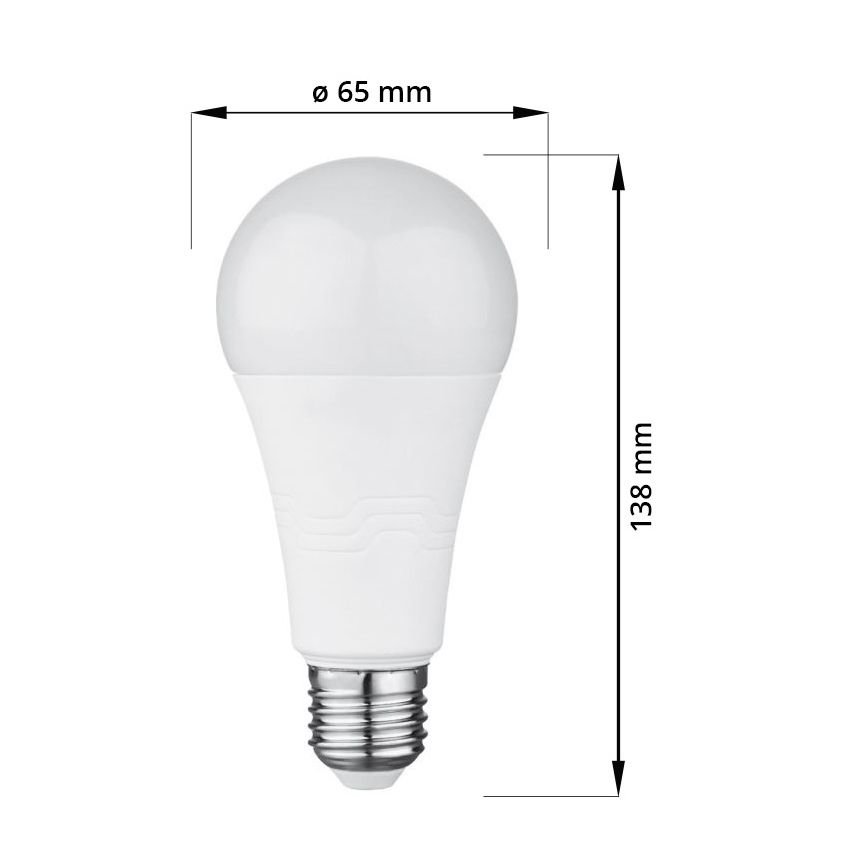 LED Žárovka E27/18W/230V 6000K 2000 lm
