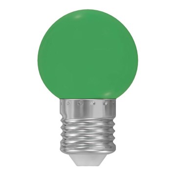 LED Žárovka E27/1W/230V 5500-6500K zelená