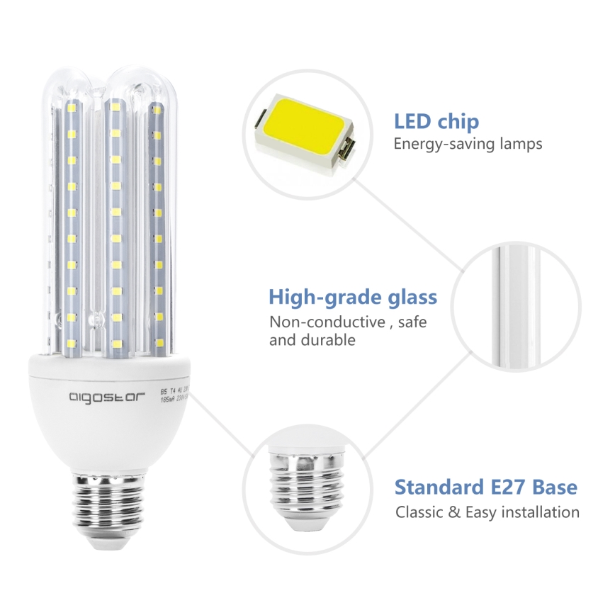 LED Žárovka E27/23W/230V 6500K - Aigostar