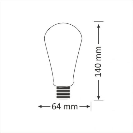 LED žárovka E27/4W/230V 2000K