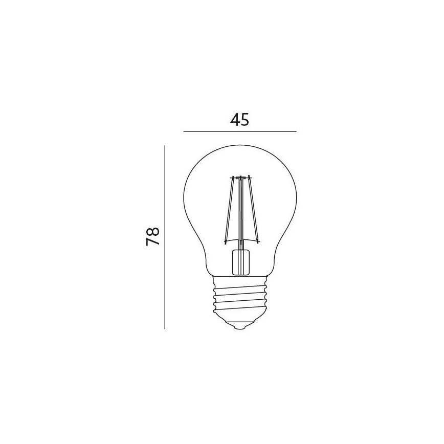 LED žárovka E27/4W/230V 3000K