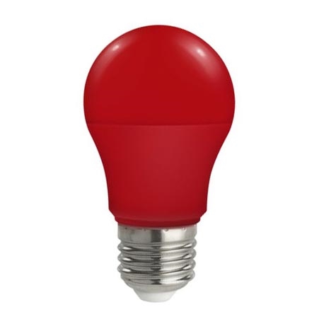 LED žárovka E27/5W/230V červená