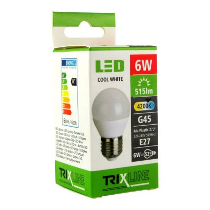 LED Žárovka E27/6W/230V 4200K