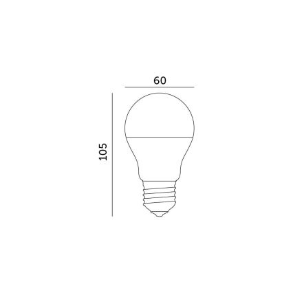 LED Žárovka E27/8,5W/230V 3000K