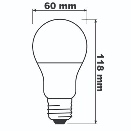 LED Žárovka ECO E27/13W/230V 2700K 1521lm