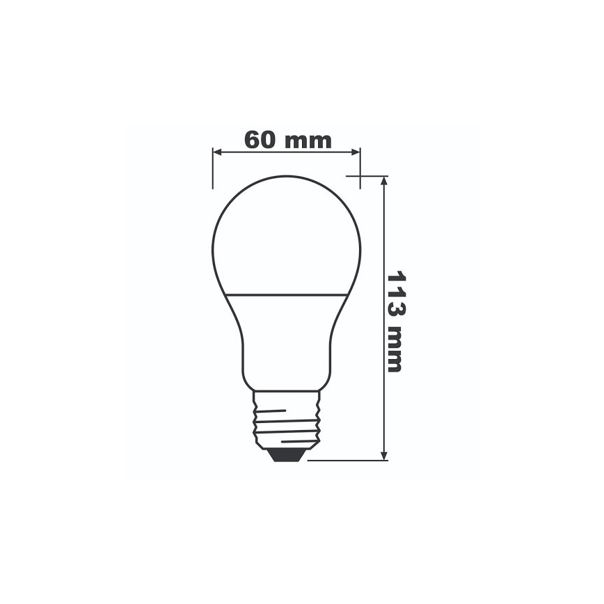LED Žárovka ECO E27/8,5W/230V 2700K 806lm