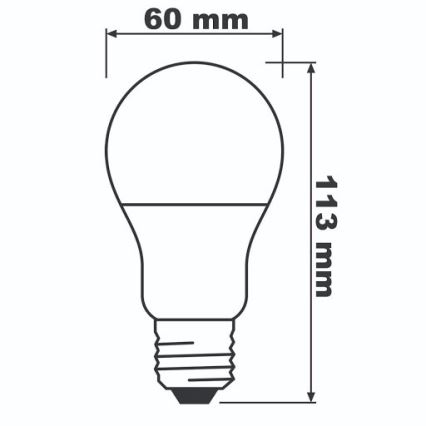 LED Žárovka ECO E27/8,5W/230V 4000K 806lm