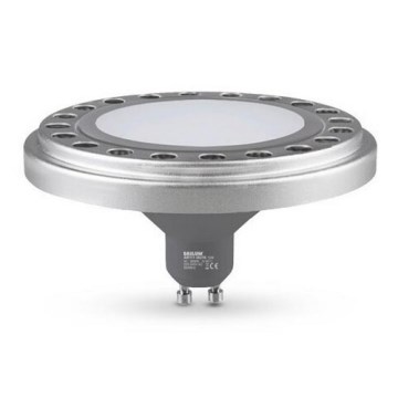 LED Žárovka ECOLINE AR111 GU10/12W/230V 3000K 120° stříbrná - Brilagi