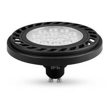 LED Žárovka ECOLINE SOFT AR111 GU10/9W/230V 4000K 30° černá - Brilagi