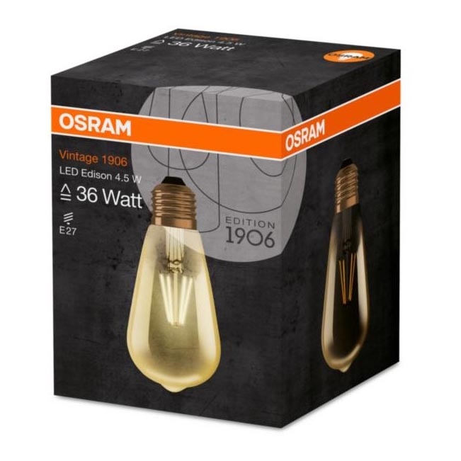 LED Žárovka EDISON E27/4W/230V 2500K - Osram