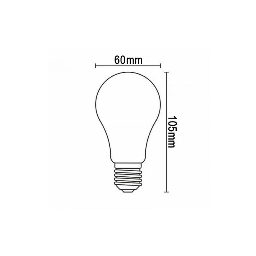LED Žárovka FILAMENT A60 E27/12W/230V 330° 4000K