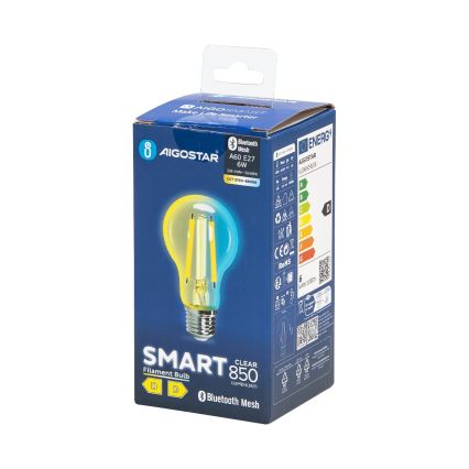 LED Stmívatelná žárovka FILAMENT MESH Smart A60 E27/6W/230V 2700-6500K - Aigostar