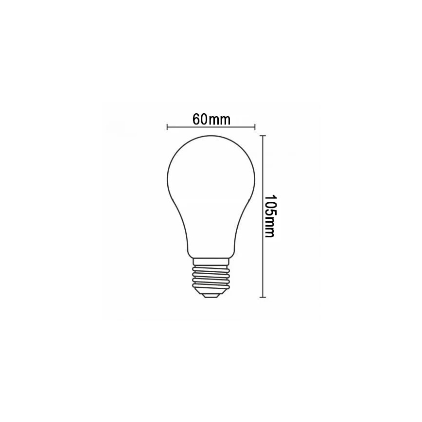 LED Žárovka FILAMENT A60 E27/8W/230V 3000K