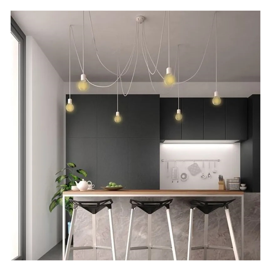 LED Žárovka BÍLÝ FILAMENT A60 E27/9W/230V 3000K