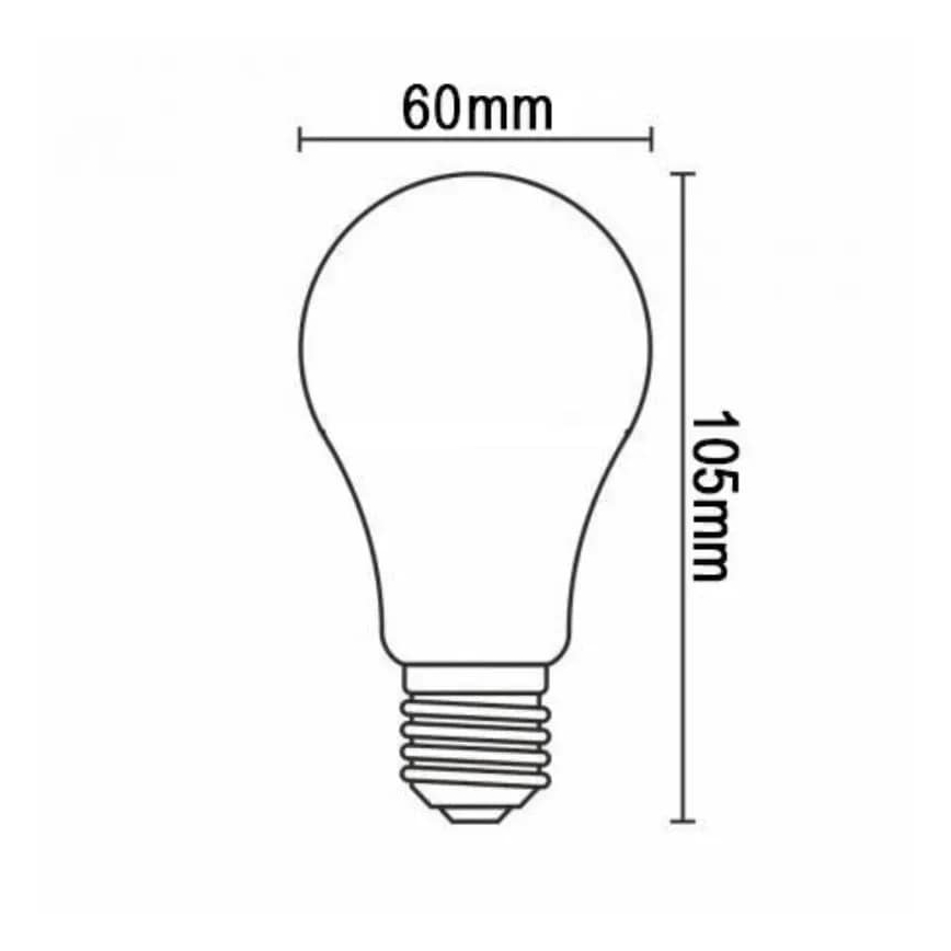 LED Žárovka BÍLÝ FILAMENT A60 E27/9W/230V 3000K
