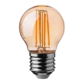 LED Žárovka FILAMENT AMBER G45 E27/4W/230V 2200K