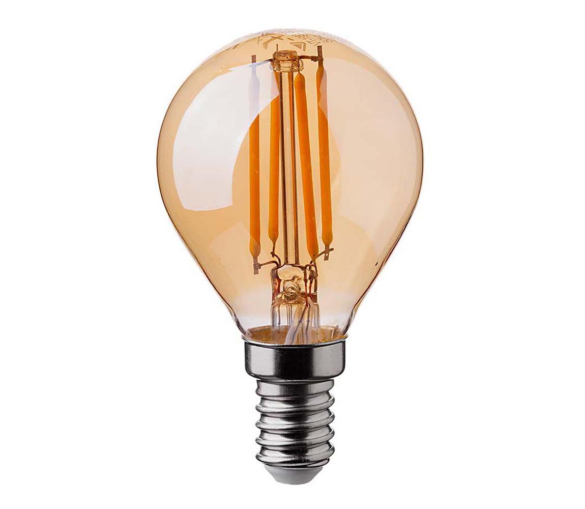  LED Žárovka FILAMENT AMBER P45 E14/4W/230V 2200K 