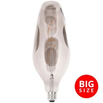 LED Žárovka FILAMENT BUMPED SMOKE BT110 E27/4W/230V 2000K