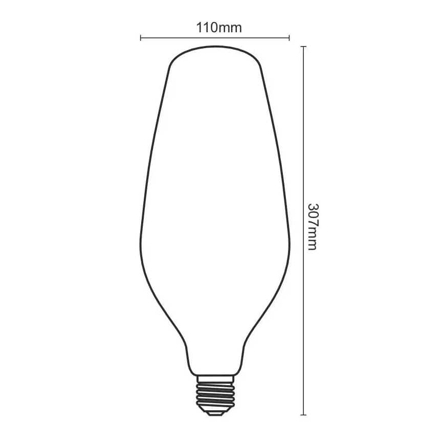 LED Žárovka FILAMENT BUMPED VINTAGE BT110 E27/4W/230V 2000K