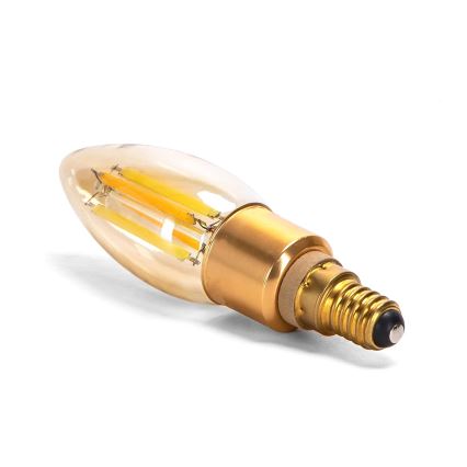 LED Stmívatelná žárovka FILAMENT MESH Smart C35 E14/4,5W/230V 2700-6500K - Aigostar