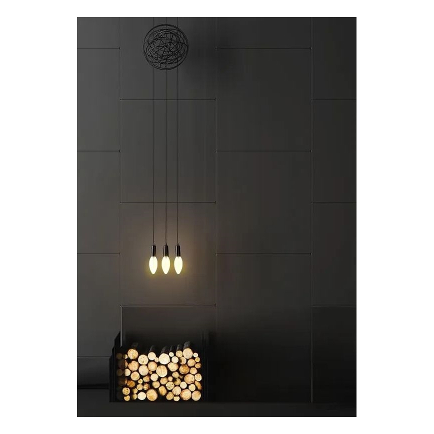 LED Žárovka BÍLÝ FILAMENT C35 E14/4,5W/230V 3000K