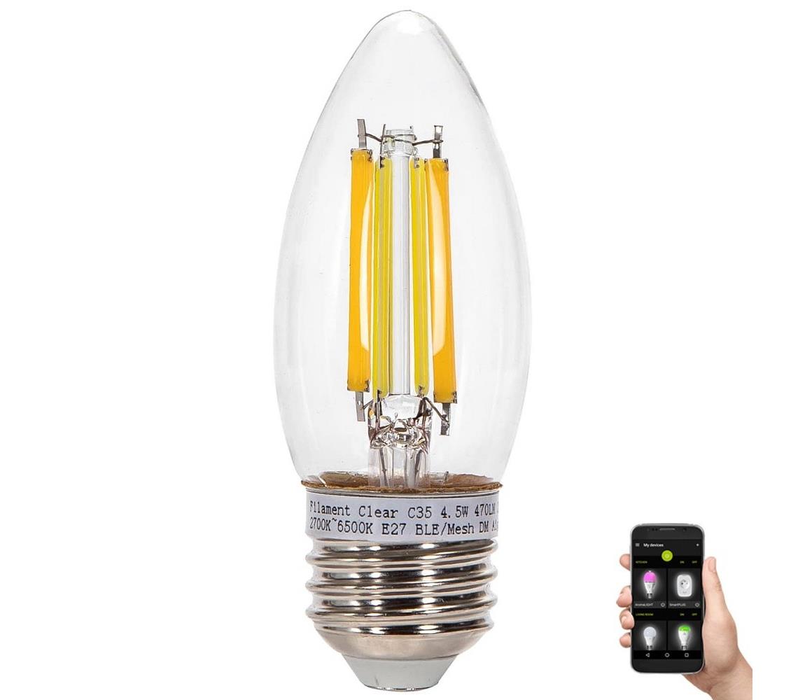  B.V. LED Žárovka FILAMENT C35 E27/4,5W/230V 2700-6500K -  