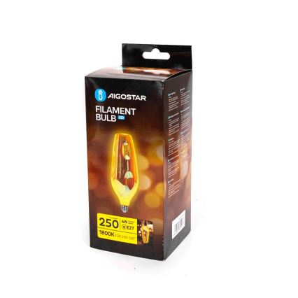 LED Žárovka FILAMENT CR110 E27/4W/230V 1800K - Aigostar