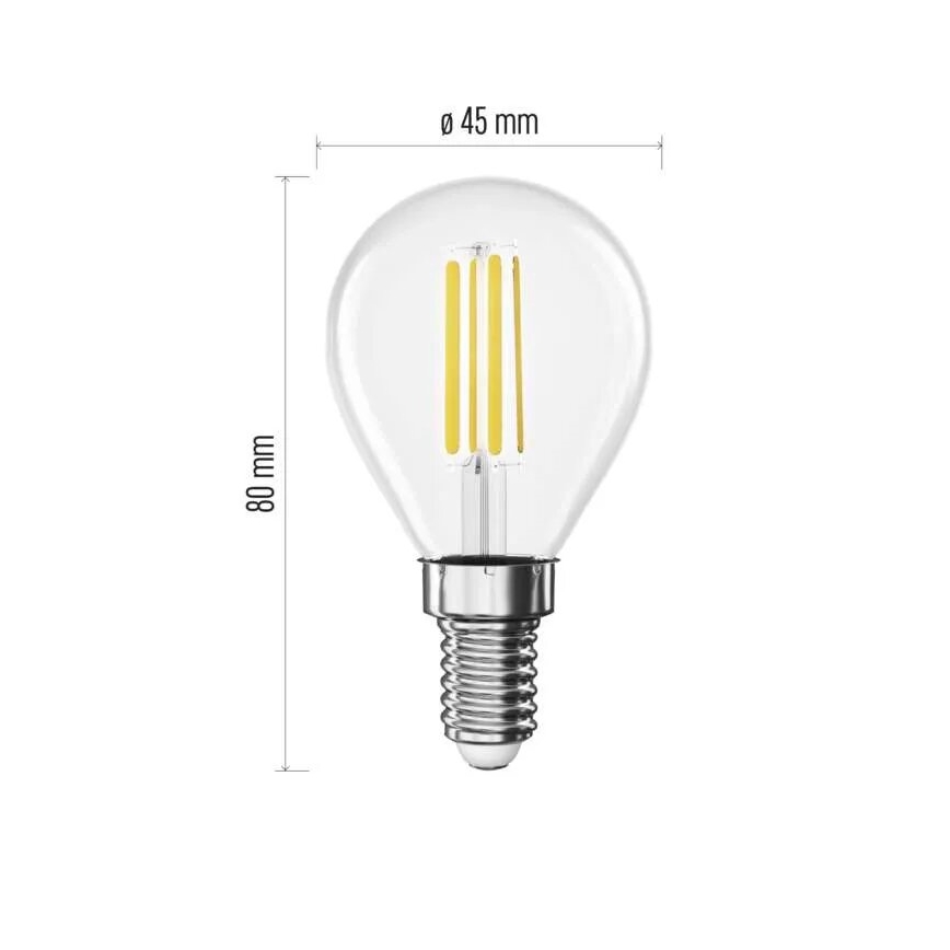 LED Žárovka FILAMENT E14/3,8W/230V 4000K