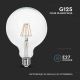 LED Žárovka FILAMENT G125 E27/12W/230V 3000K