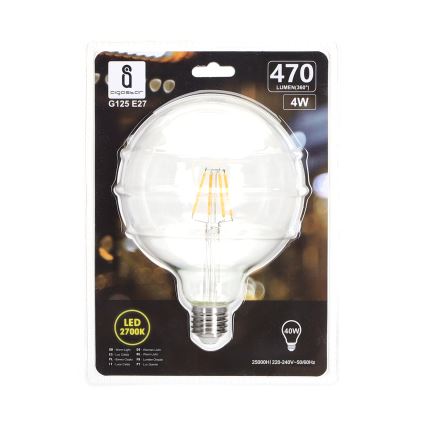 LED Žárovka FILAMENT G125 E27/4W/230V 2700K - Aigostar