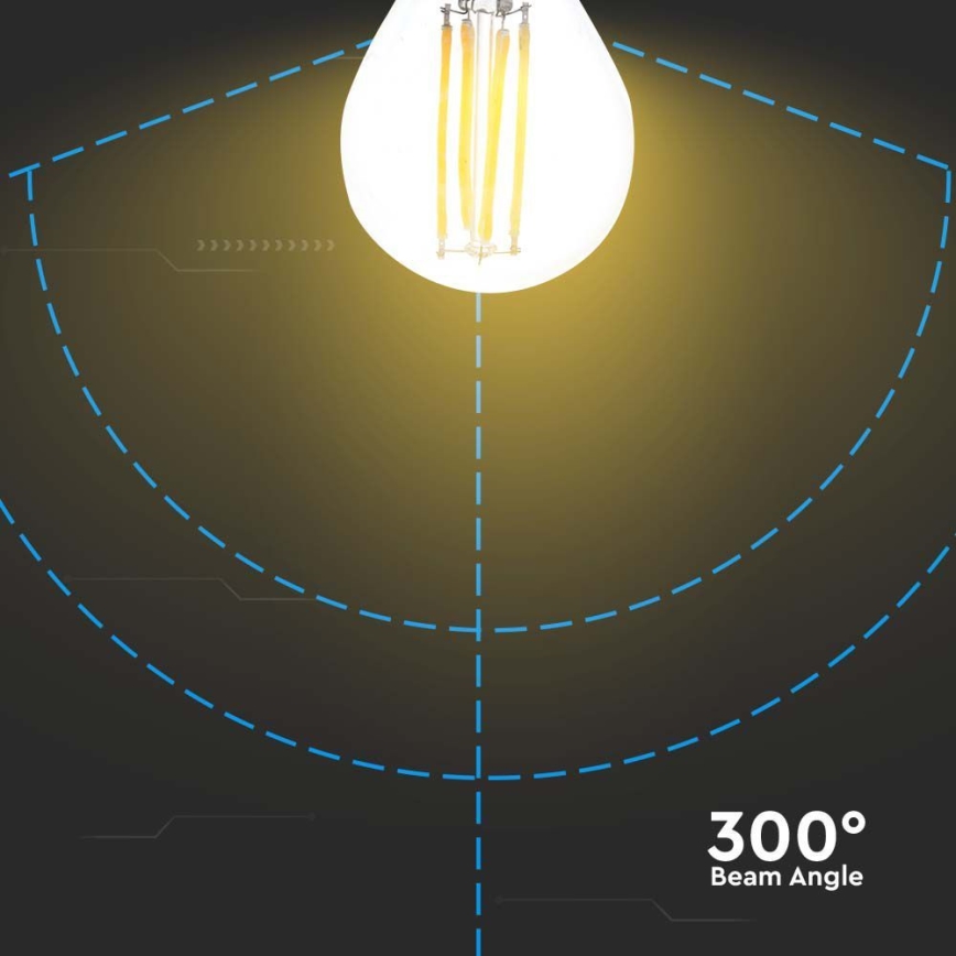 LED Žárovka FILAMENT G45 E27/6W/230V 4000K