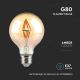 LED Žárovka FILAMENT G80 E27/4W/230V 2200K