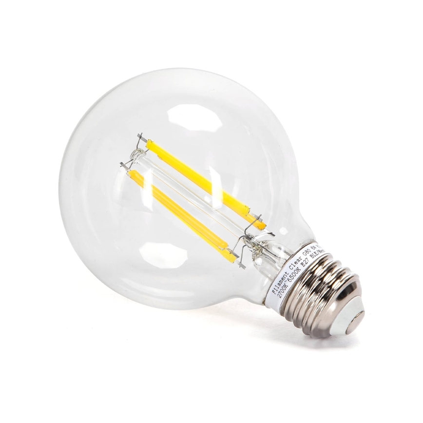 LED Stmívatelná žárovka FILAMENT MESH Smart G80 E27/6W/230V 2700-6500K - Aigostar