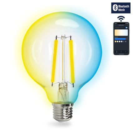 LED Stmívatelná žárovka FILAMENT MESH Smart G95 E27/6W/230V 2700-6500K - Aigostar
