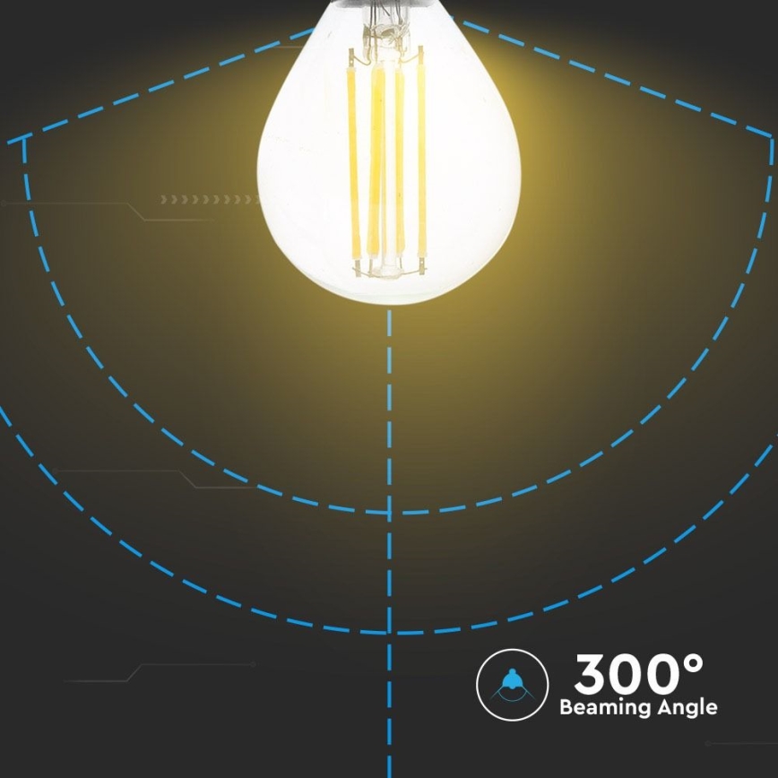 LED Žárovka FILAMENT P45 E14/4W/230V 4000K