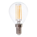 LED Žárovka FILAMENT P45 E14/6W/230V 2700K