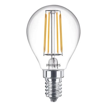 LED Žárovka FILAMENT Philips E14/4,3W/230V 4000K