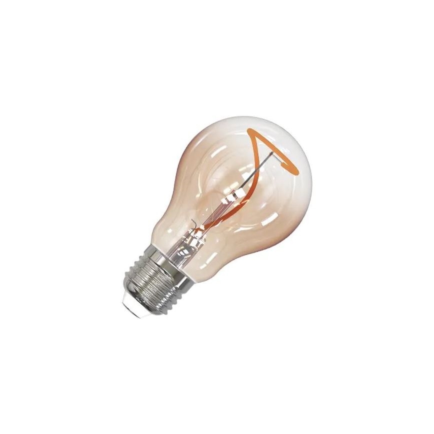 LED Žárovka FILAMENT SHAPE A60 E27/4W/230V 1800K hnědá