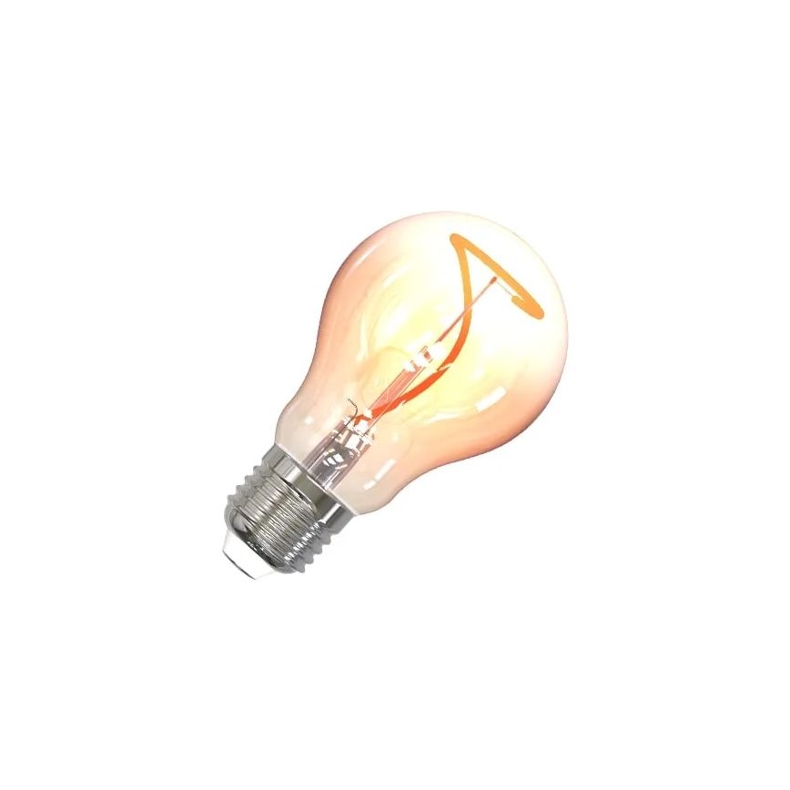 LED Žárovka FILAMENT SHAPE A60 E27/4W/230V 1800K hnědá