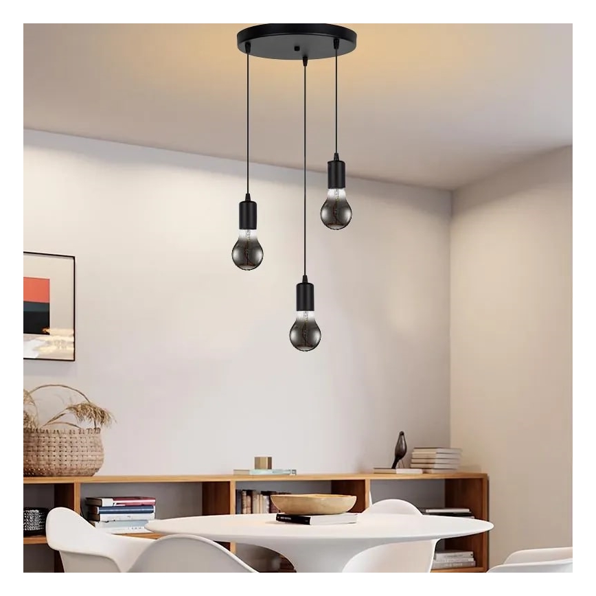 LED Žárovka FILAMENT SHAPE A60 E27/4W/230V 1800K kouřová