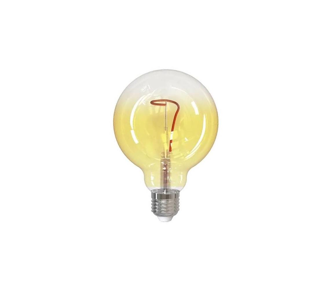 NEDES LED Žárovka FILAMENT SHAPE G95 E27/4W/230V 1800K žlutá ND3778